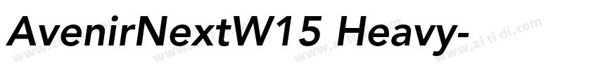 AvenirNextW15 Heavy字体转换